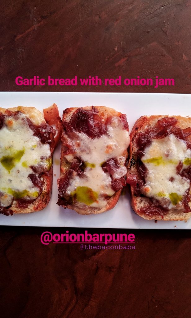 orion baner baconbaba garlic bread