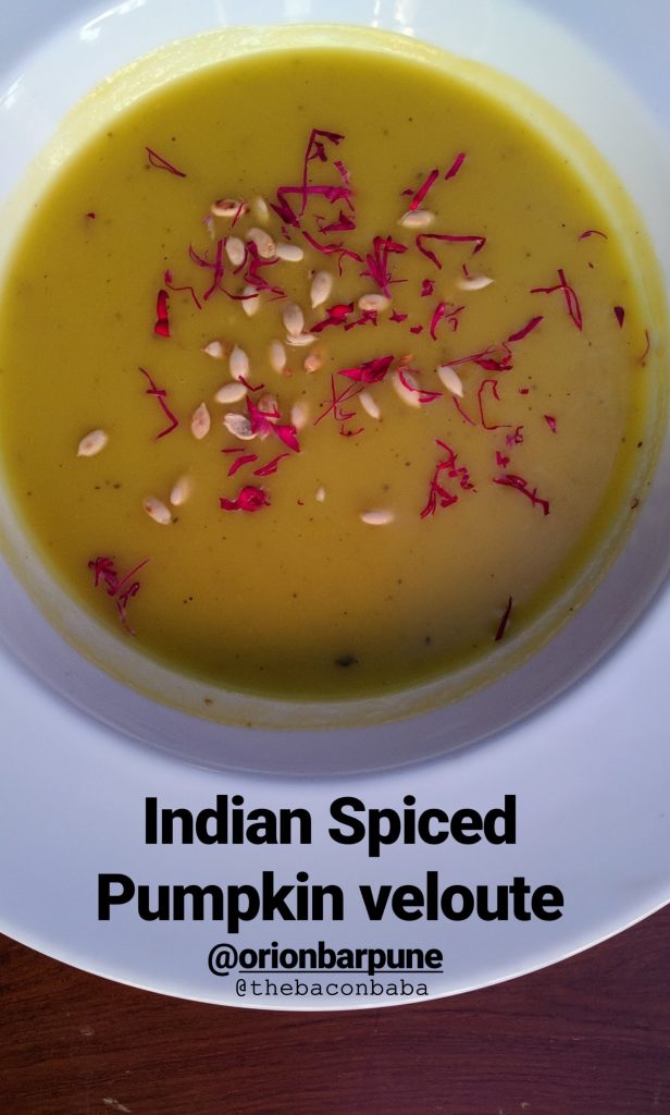 orion baner baconbaba pumpkin soup