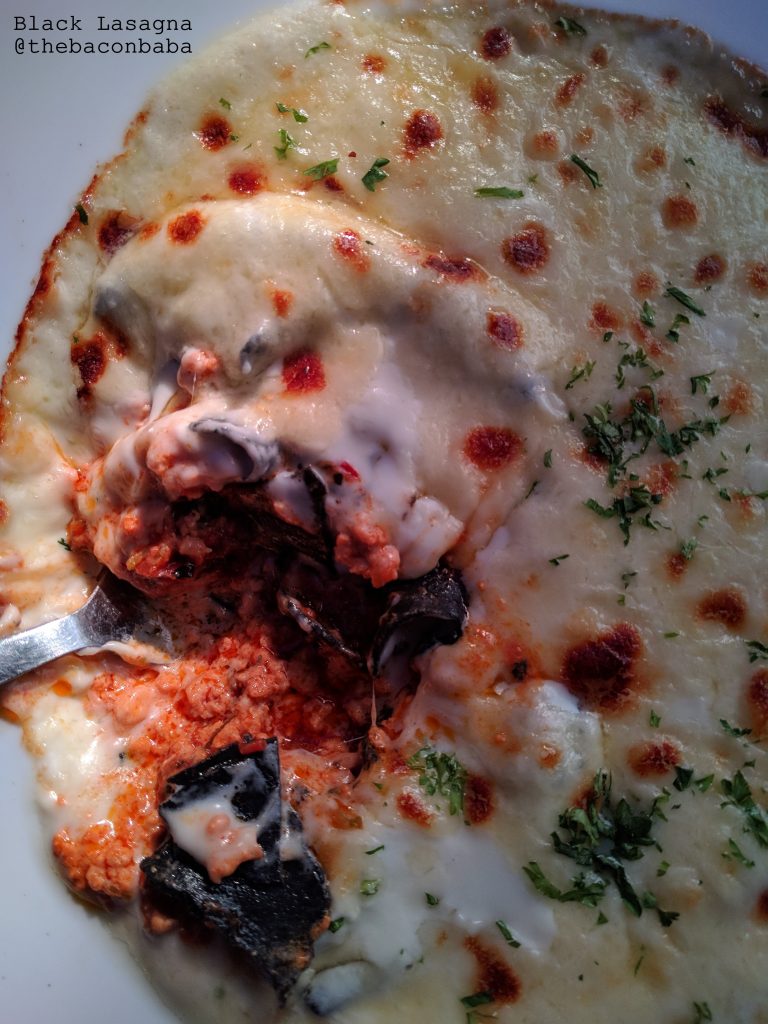 orion baner baconbaba black lasagna