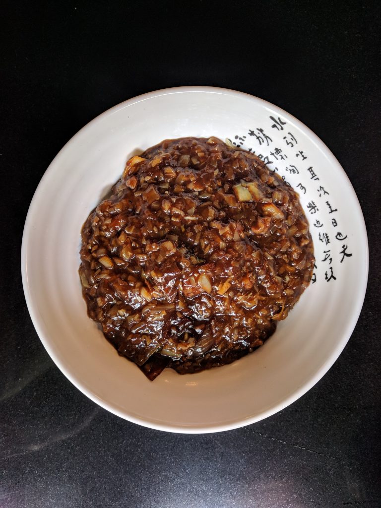 korean baconbaba Jajang (pork)