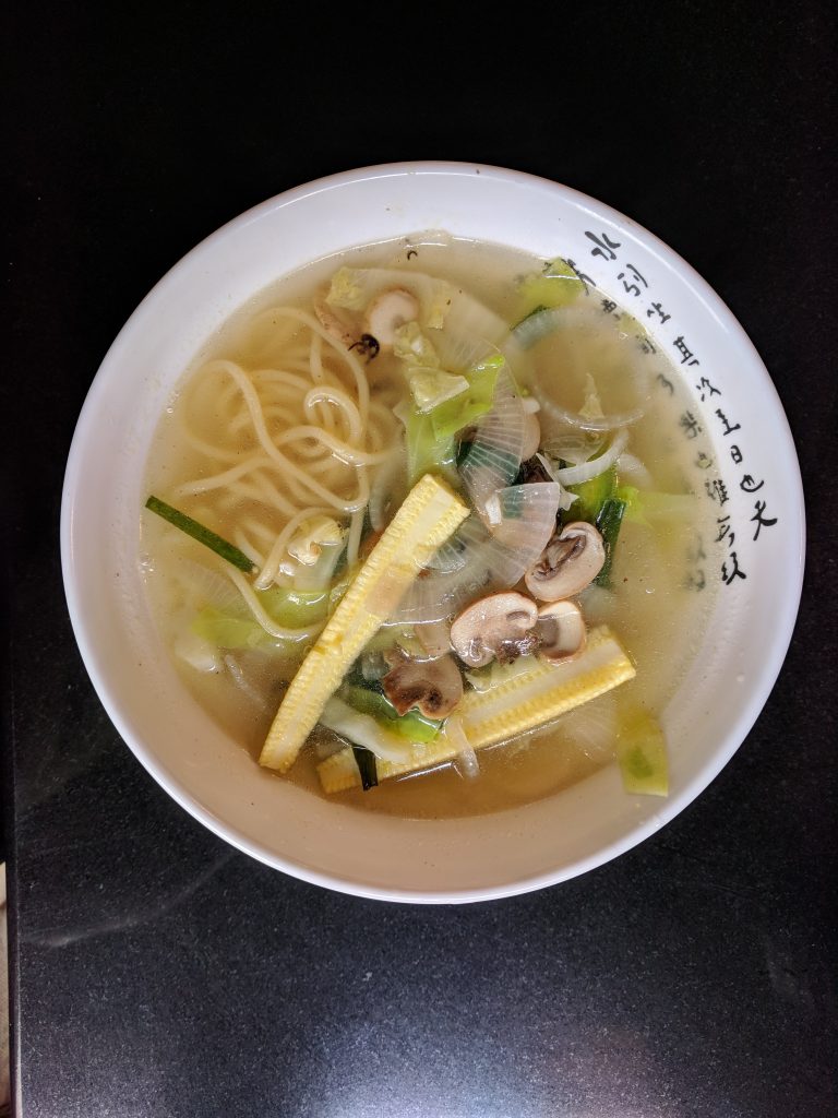 korean baconbaba Clear Noodles Chicken soup