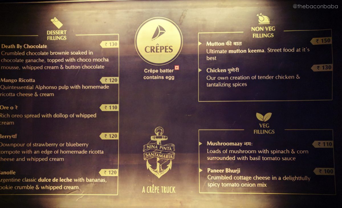 nina pinta santamaria food truck crepe baconbaba menu