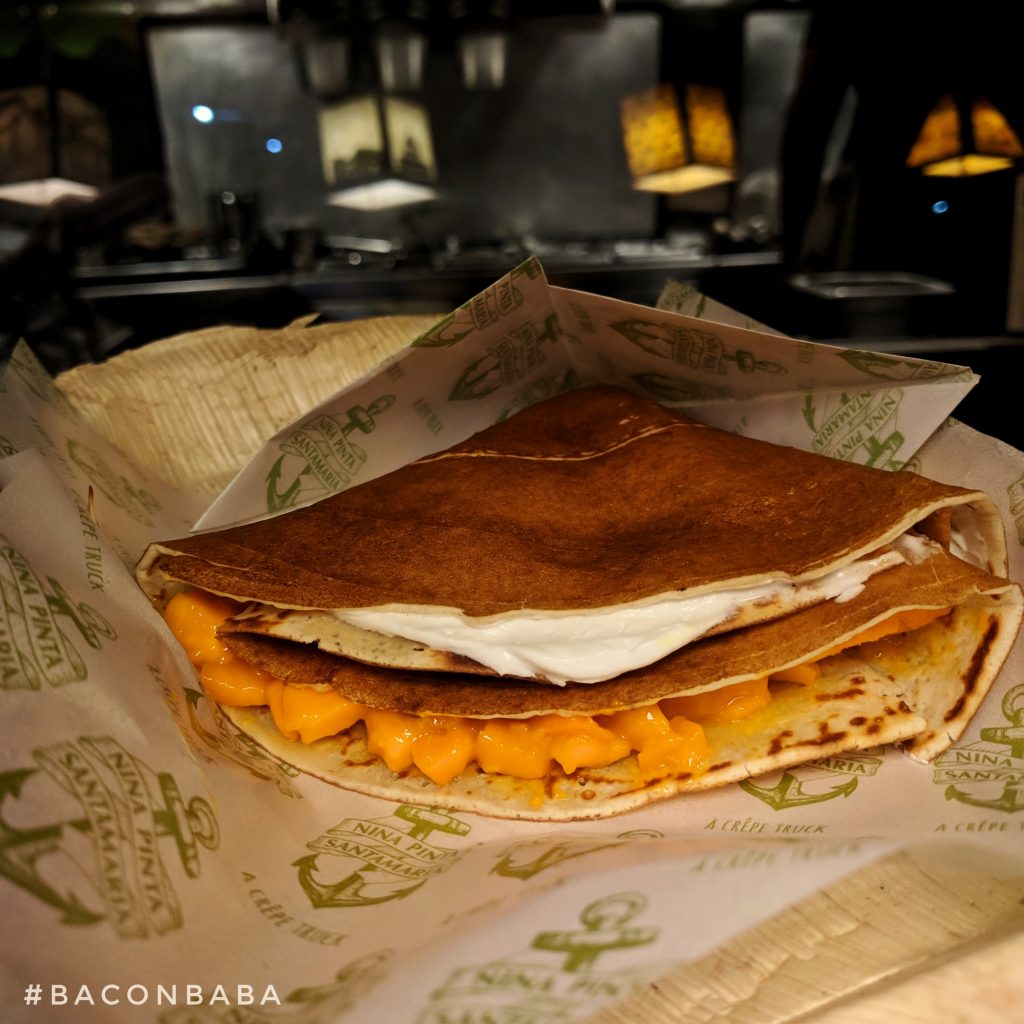 nina pinta santamaria food truck crepe baconbaba mango cream